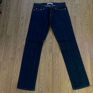 Flying monkey straight leg dark wash jeans